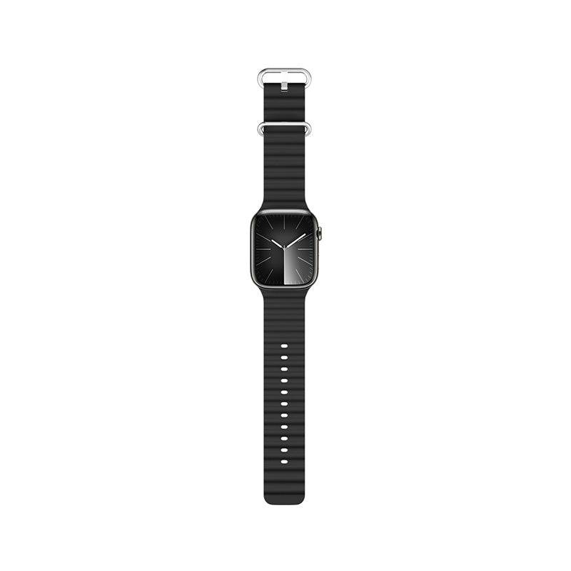 Řemínek pro Apple Watch 42/44/45/49 mm Epico Watch Strap Ocean - černý - bonami.click