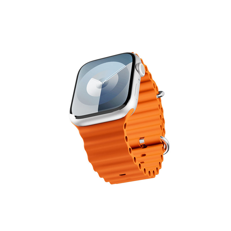 Řemínek pro Apple Watch 42/44/45/49 mm Epico Watch Strap Ocean - oranžový - bonami.click