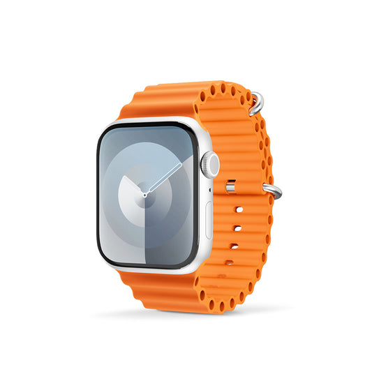 Řemínek pro Apple Watch 42/44/45/49 mm Epico Watch Strap Ocean - oranžový - bonami.click