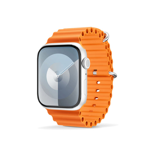 Řemínek pro Apple Watch 38/40/41 mm Epico Watch Strap Ocean - oranžový - bonami.click