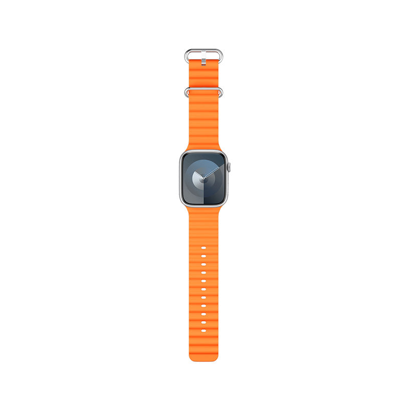 Řemínek pro Apple Watch 42/44/45/49 mm Epico Watch Strap Ocean - oranžový - bonami.click