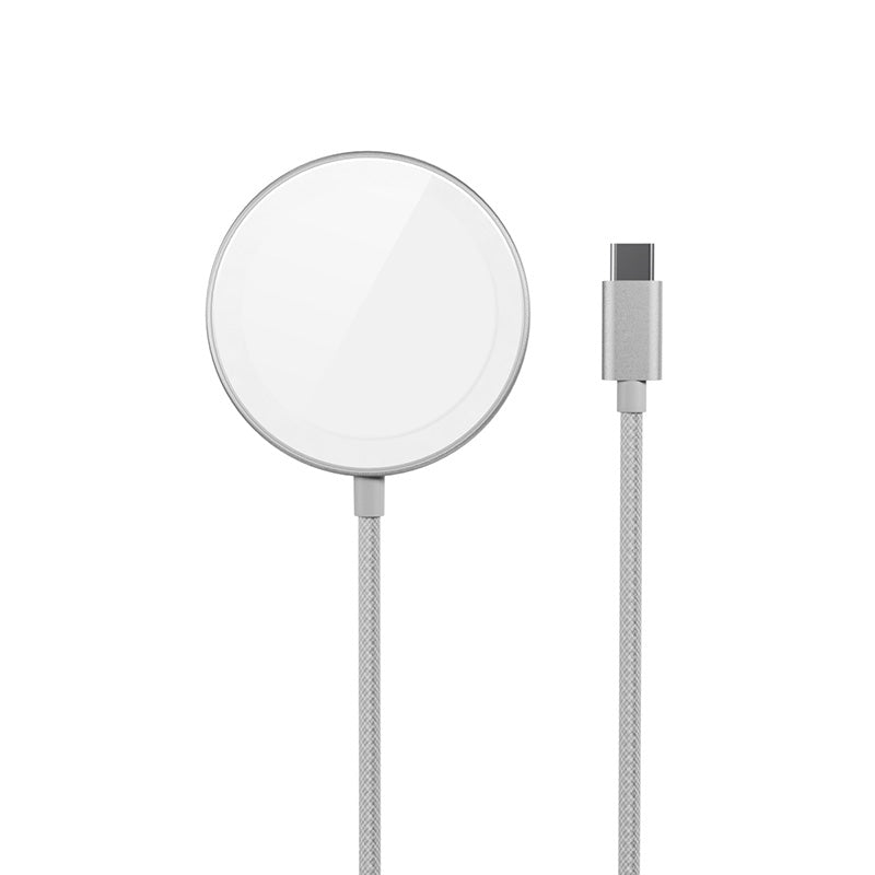 15W hliníková bezdrátová nabíječka Epico Qi2 Mag+ - stříbrná - bonami.click