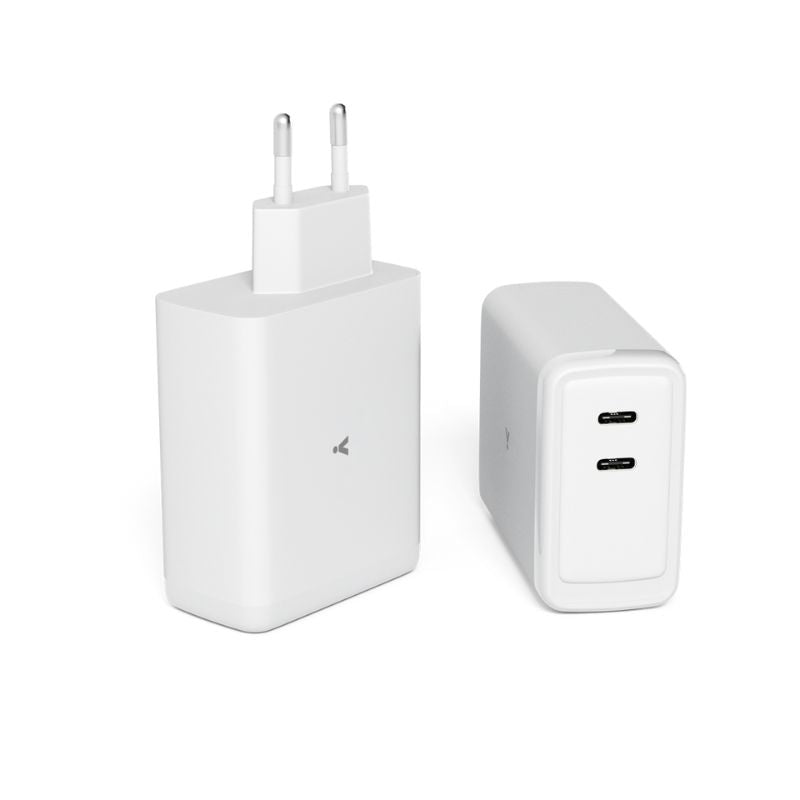100W GaN adaptér s 2m USB-C kabelem iSTYLE - bílý - bonami.click