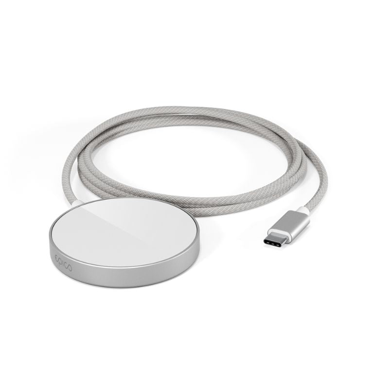 MagSafe nabíječka Epico UltraBase Qi2 Mag+ Charging Pad EO50 - stříbrná - bonami.click