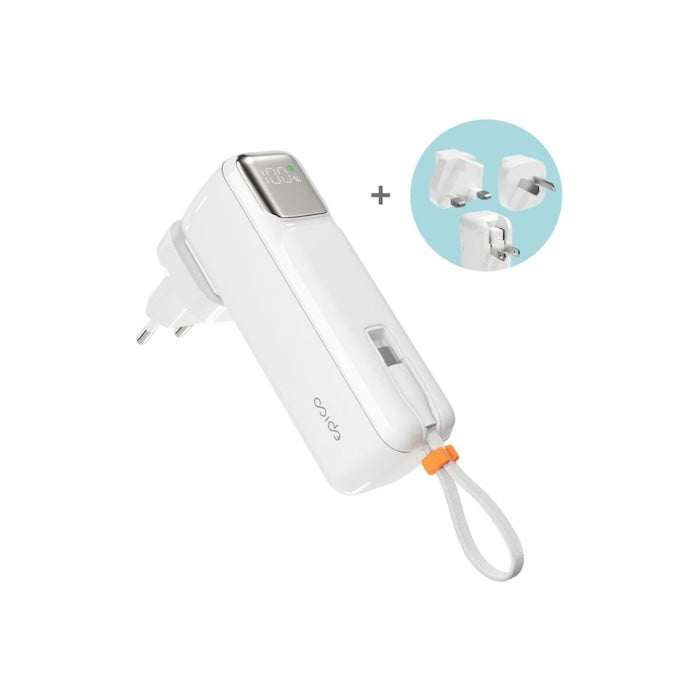 Cestovní powerbanka Epico UltraPack 2in1 5000mAh - bílá - bonami.click