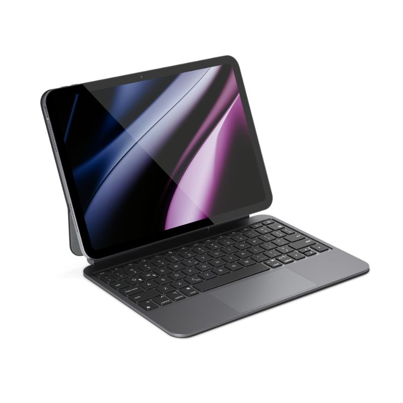 Pouzdro s tenkou hliníkovou klávesnicí pro iPad Pro 12,9″ a iPad Air 13″  Epico UltraBoard EK40 - CZ - vesmírně černé