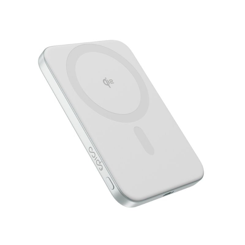 Tenká hliníková MagSafe powerbanka Epico UltraPack Qi2 Slim 5000mAh - stříbrná - bonami.click