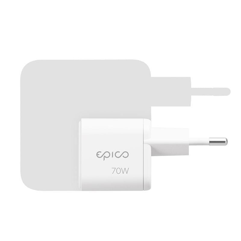 70W adaptér Epico UltraBoost Micro AVS GaN EA70b - bílý