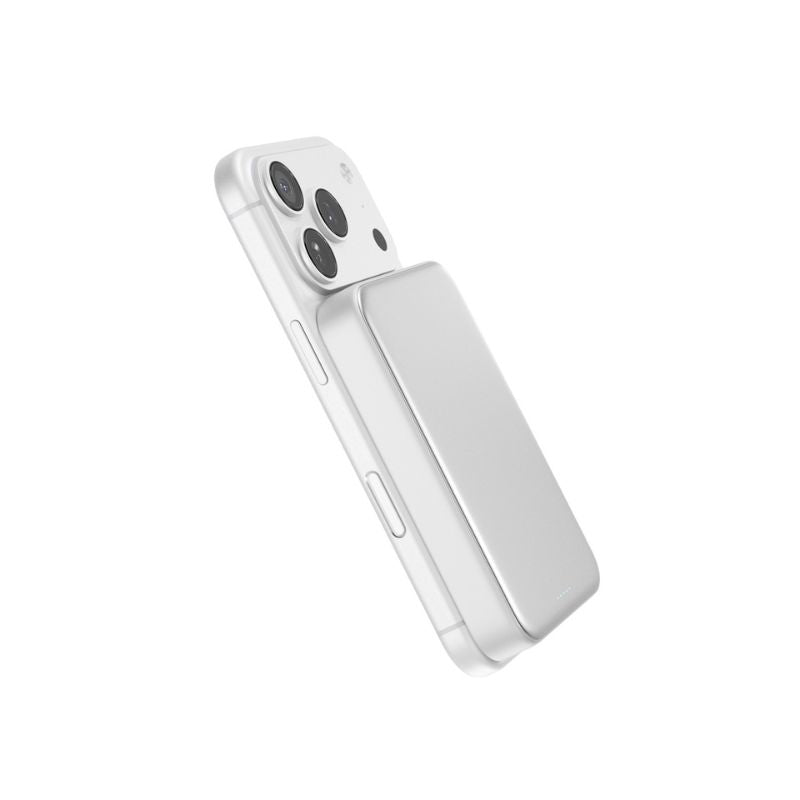 10 000mAh hliníková powerbanka Epico UltraPack Qi2 25W - stříbrná
