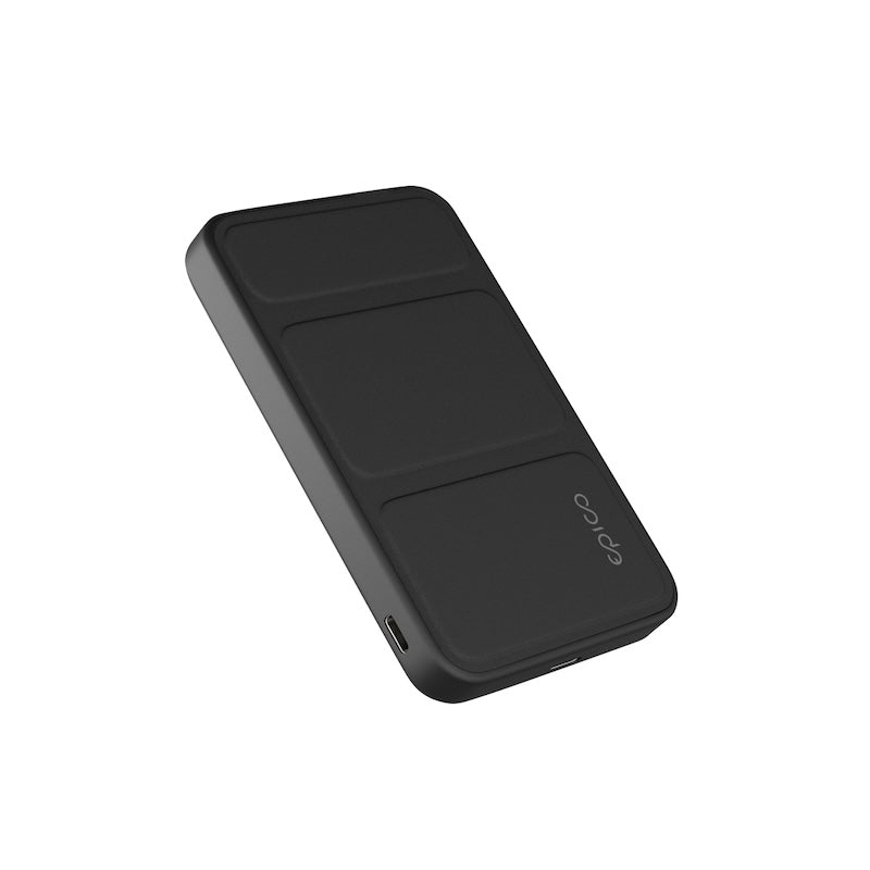 MagSafe powerbanka Epico UltraPack Stand se skládacím stojánkem - černá
