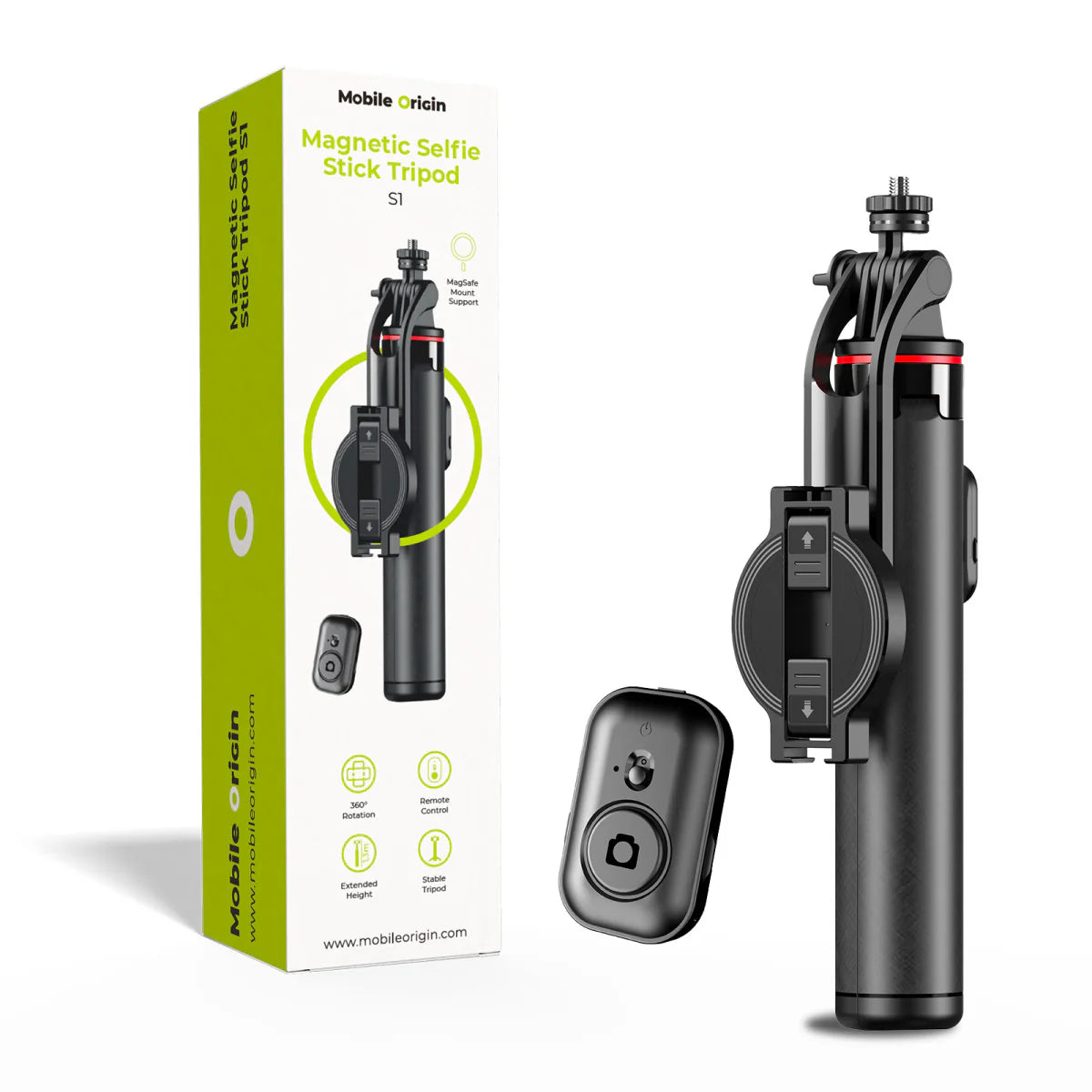 Selfie tyč Mobile Origin Magnetická Selfie tyč Tripod S1 - bonami.click