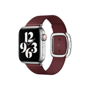 Řemínek s moderní přezkou pro Apple Watch 38/40/41mm vel. L - granátový