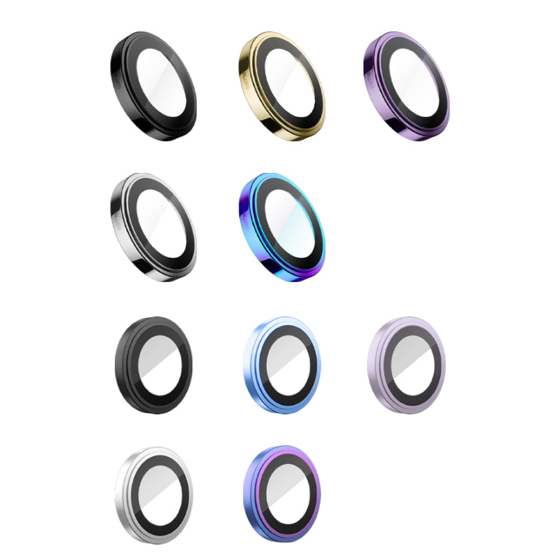 Safírové sklo na čočky pro iPhone 14 Pro / Pro Max Blueo - fialové - bonami.click