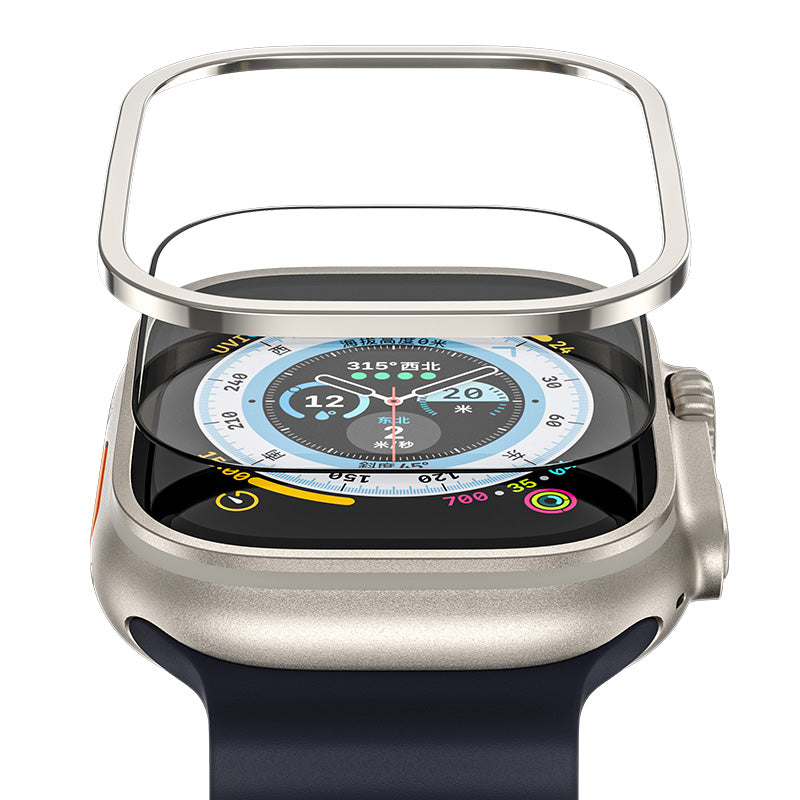 Safírové sklo s titanovým rámem pro Apple Watch Ultra Blueo - bonami.click