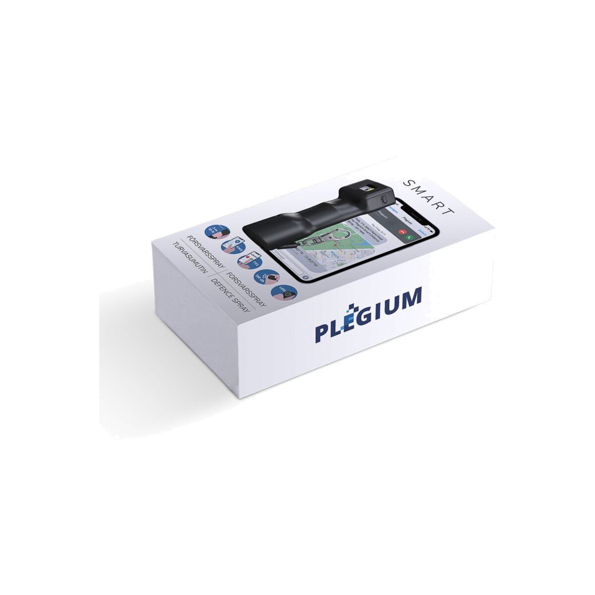 Chytrý pepřový sprej Plegium smart - černý - bonami.click