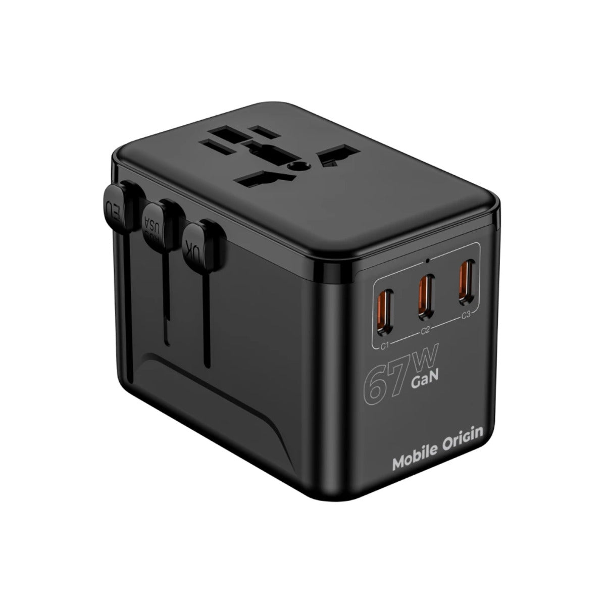 67W cestovní adaptér Mobile Origin GaN Travel Adapter