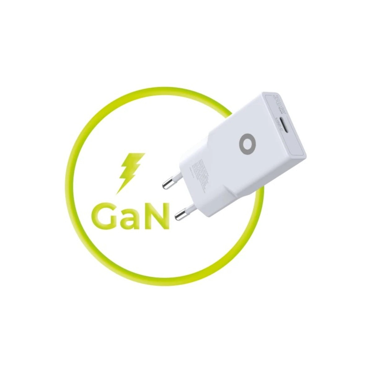 30W adaptér Mobile Origin GaN Slim Charger MO17 - bílý - bonami.click