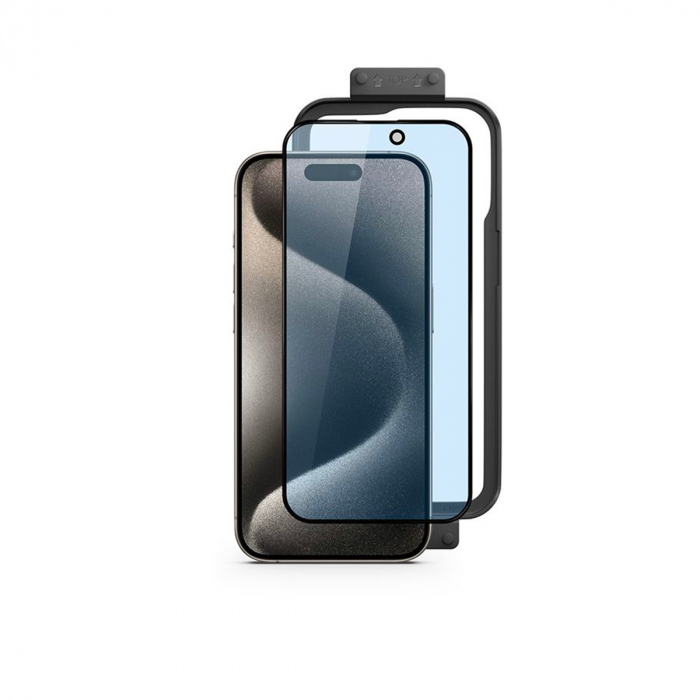 Ochranné sklo na iPhone 15 Plus iSTYLE 3D+ GLASS s ochranou proti modrému světlu - bonami.click