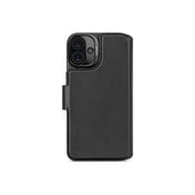 Kožená odnímatelná peněženka Decoded pro iPhone 16 Plus - černá - bonami.click