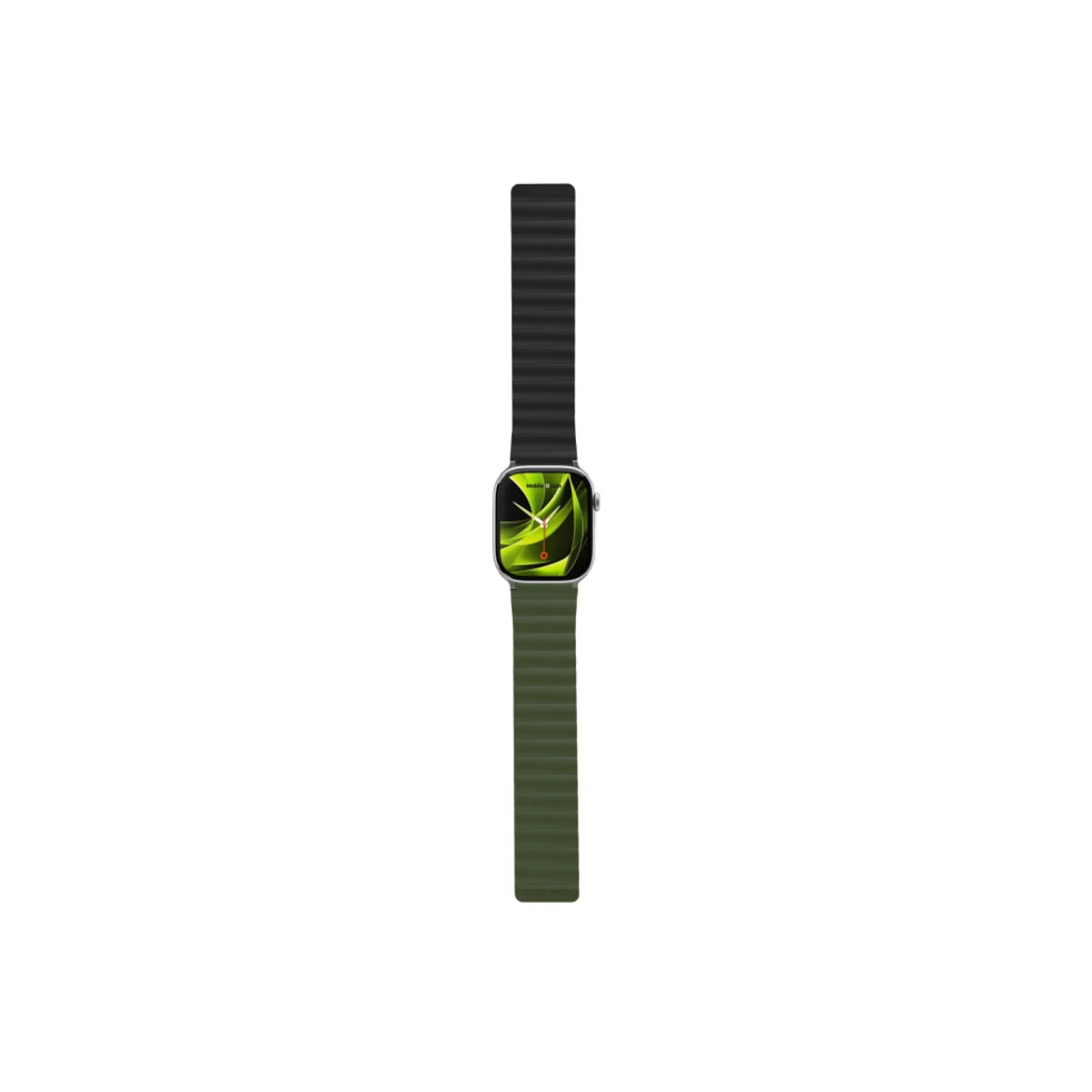 Řemínek pro Apple Watch 42/44/45/49 mm Mobile Magnetic Strap II - zelený/černý - bonami.click