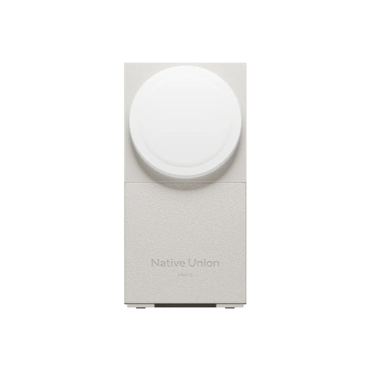 Bezdrátová nabíječka s mezinárodními adaptéry Native Union Rise 3-in-1 Qi2 - stříbrná - bonami.click