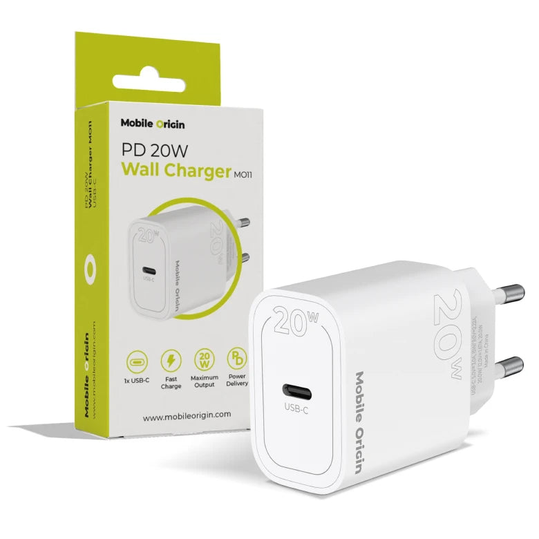 20W adaptér Mobile Origin PD20W Wall Charger MO11 USB-C