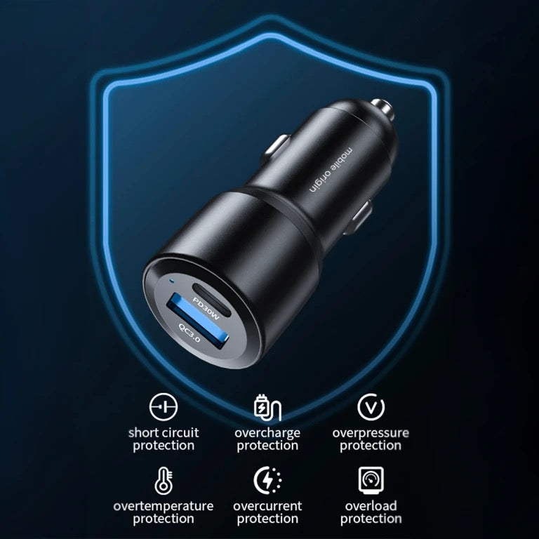 Nabíječka do auta Mobile Origin Car Charger 60W USB-C a USB-A - bonami.click