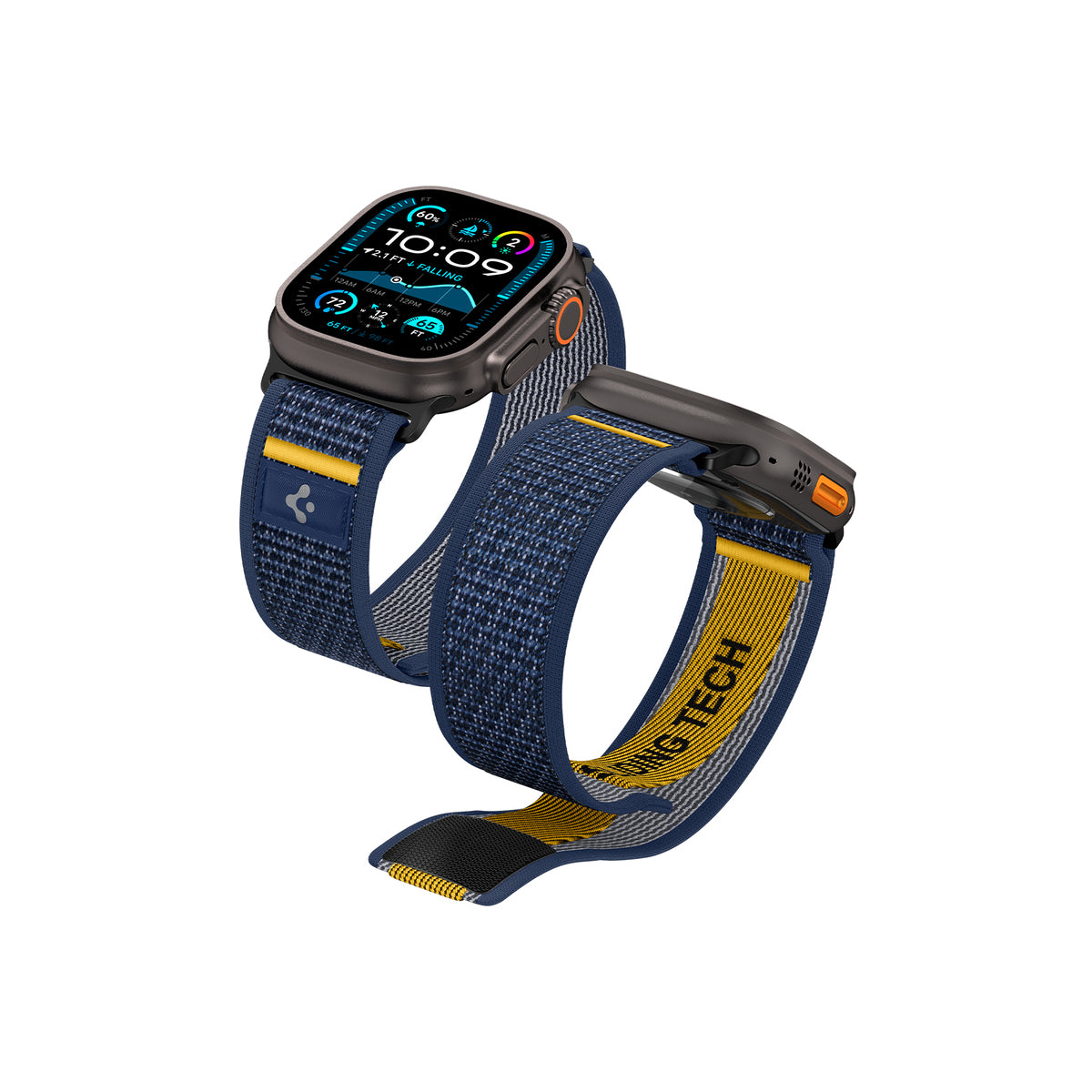 Řemínek pro Apple Watch 44mm/45mm/46mm/49mm Spigen Athlex Air Active Band - modrý - bonami.click