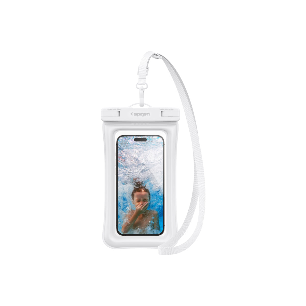 Vodotěsné plovoucí pouzdro Spigen Aqua Shield A610 - bílé - bonami.click