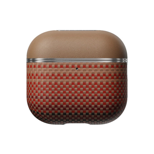 Kryt pro AirPods 4 Pitaka Aramid Fiber Magnetic Case - bronzový