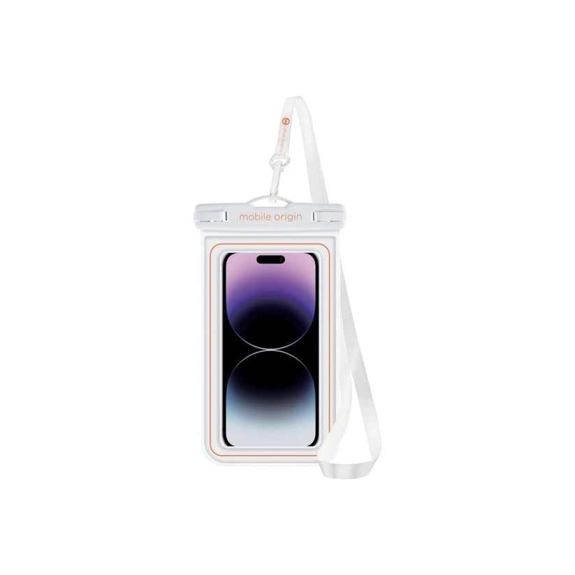 Vodotěsný plovoucí kryt Mobile Origin 6,5" - bílý / oranžový - bonami.click