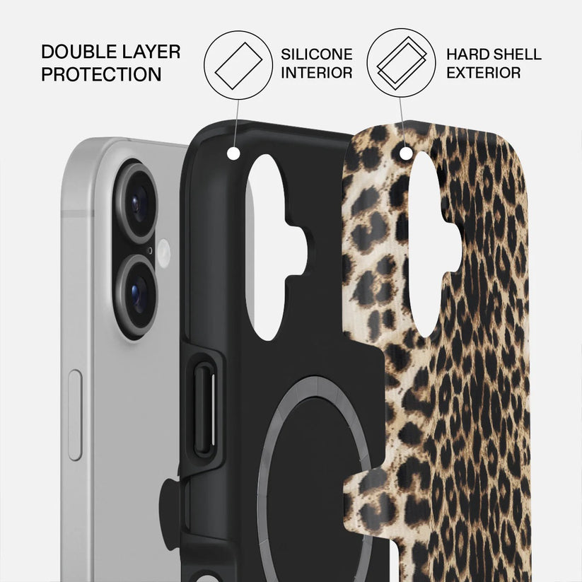 Kryt pro iPhone 17 Burga Player Tough MagSafe Case - leopard - bonami.click