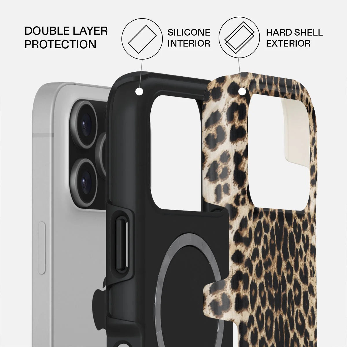 Kryt pro iPhone 17 Pro Max Burga Player Tough MagSafe Case - leopard - bonami.click