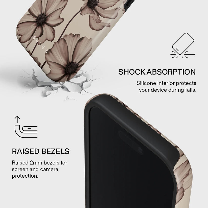 Kryt pro iPhone 17 Burga Barely Yours Tough MagSafe Case - květinový - bonami.click