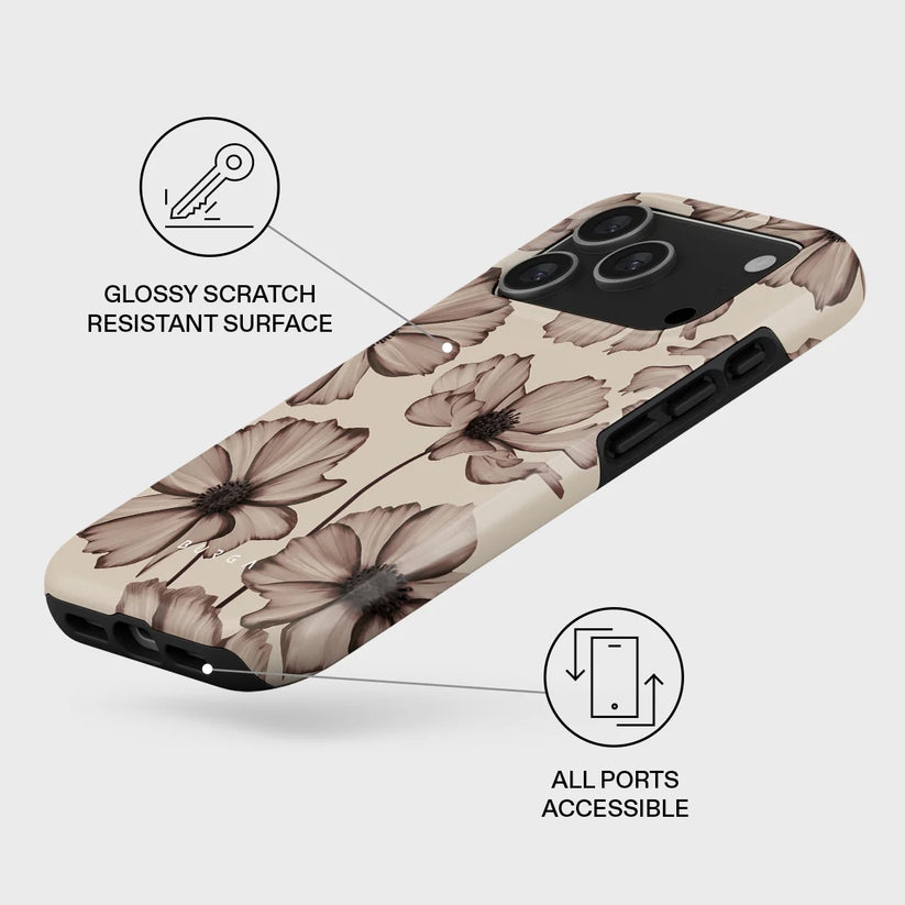 Kryt pro iPhone 17 Pro Burga Barely Yours Tough MagSafe Case - květinový - bonami.click