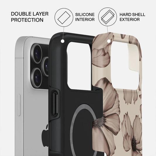 Kryt pro iPhone 17 Pro Max Burga Barely Yours Tough MagSafe Case - květinový - bonami.click