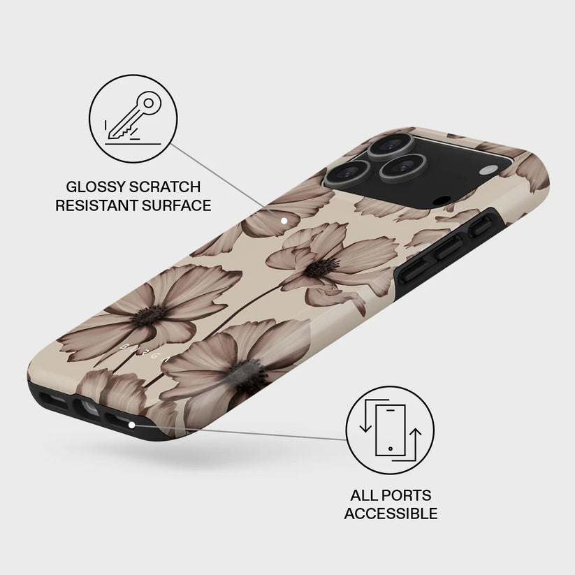 Kryt pro iPhone 17 Pro Max Burga Barely Yours Tough MagSafe Case - květinový - bonami.click