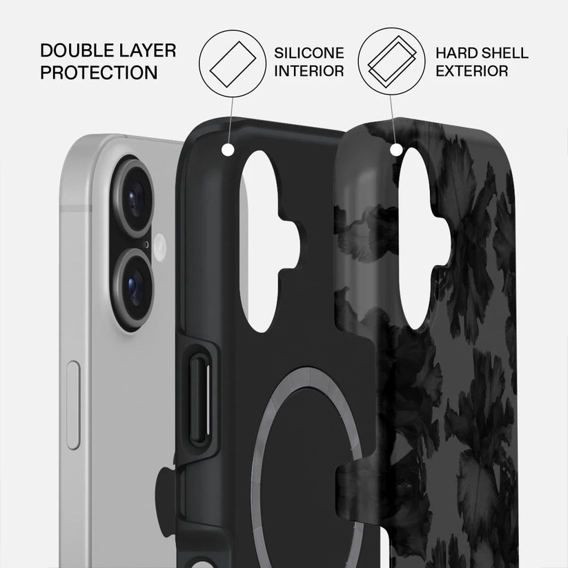 Kryt pro iPhone 17 Burga Nocturnal Tough MagSafe Case - květinový tmavý - bonami.click