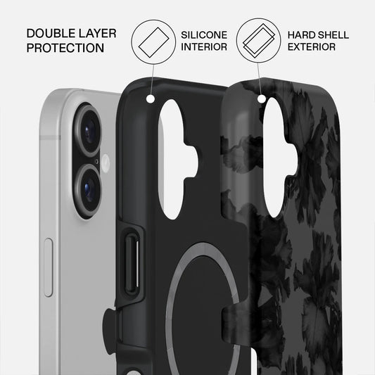 Kryt pro iPhone 17 Burga Nocturnal Tough MagSafe Case - květinový tmavý - bonami.click