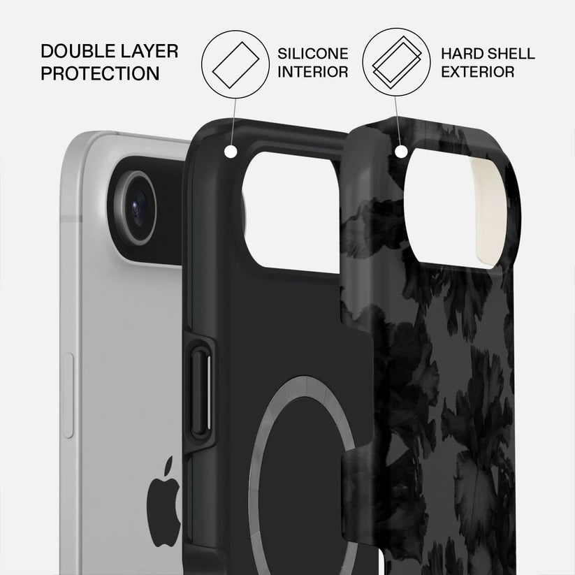 Kryt pro iPhone Air Burga Nocturnal Tough MagSafe Case - květinový tmavý - bonami.click