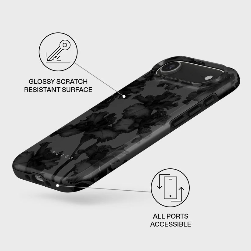 Kryt pro iPhone Air Burga Nocturnal Tough MagSafe Case - květinový tmavý - bonami.click