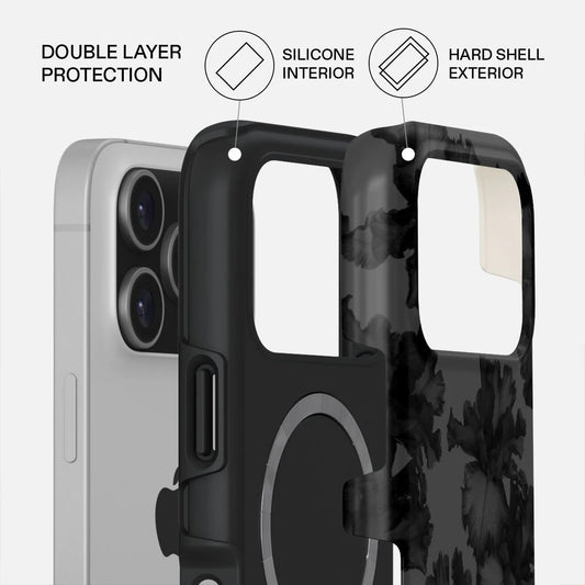 Kryt pro iPhone 17 Pro Burga Nocturnal Tough MagSafe Case - květinový tmavý - bonami.click