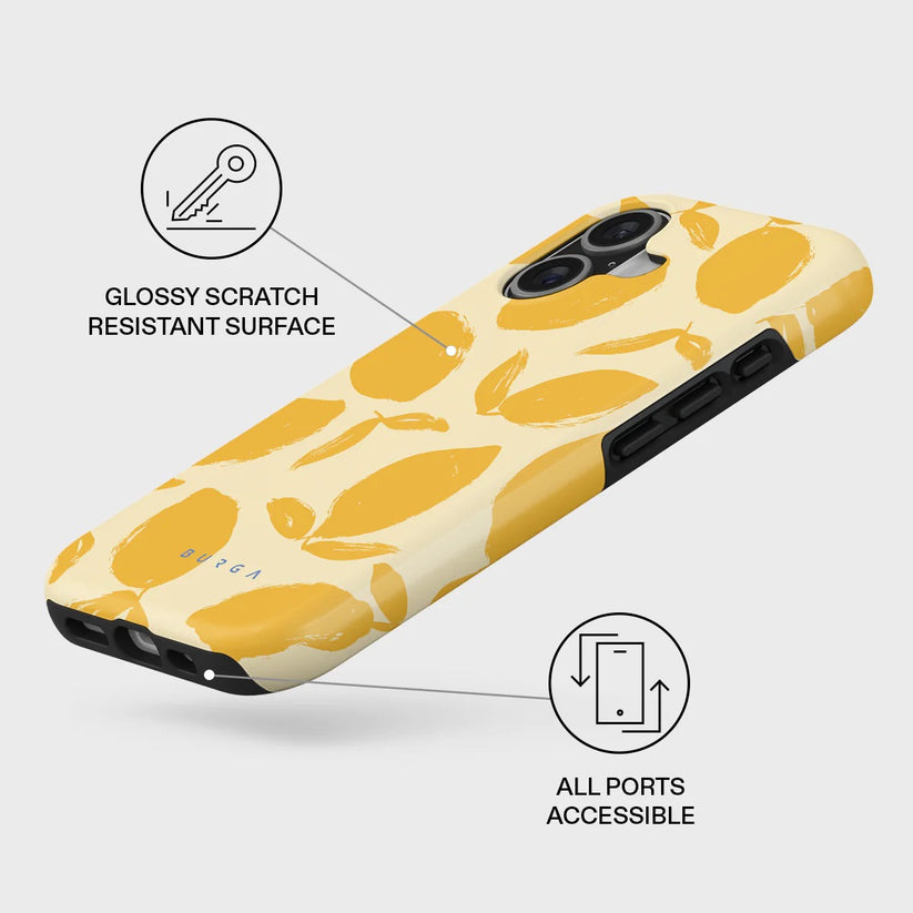 Kryt pro iPhone 17 Burga Lemon Tart Tough MagSafe Case - citrón - bonami.click