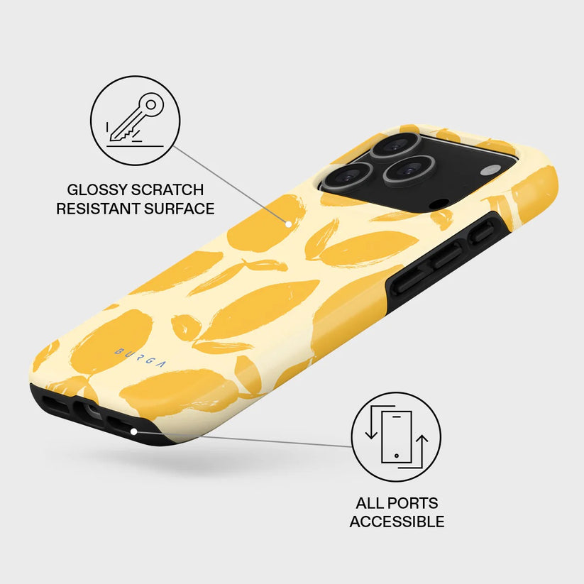 Kryt pro iPhone 17 Pro Max Burga Lemon Tart Tough MagSafe Case - citrón - bonami.click