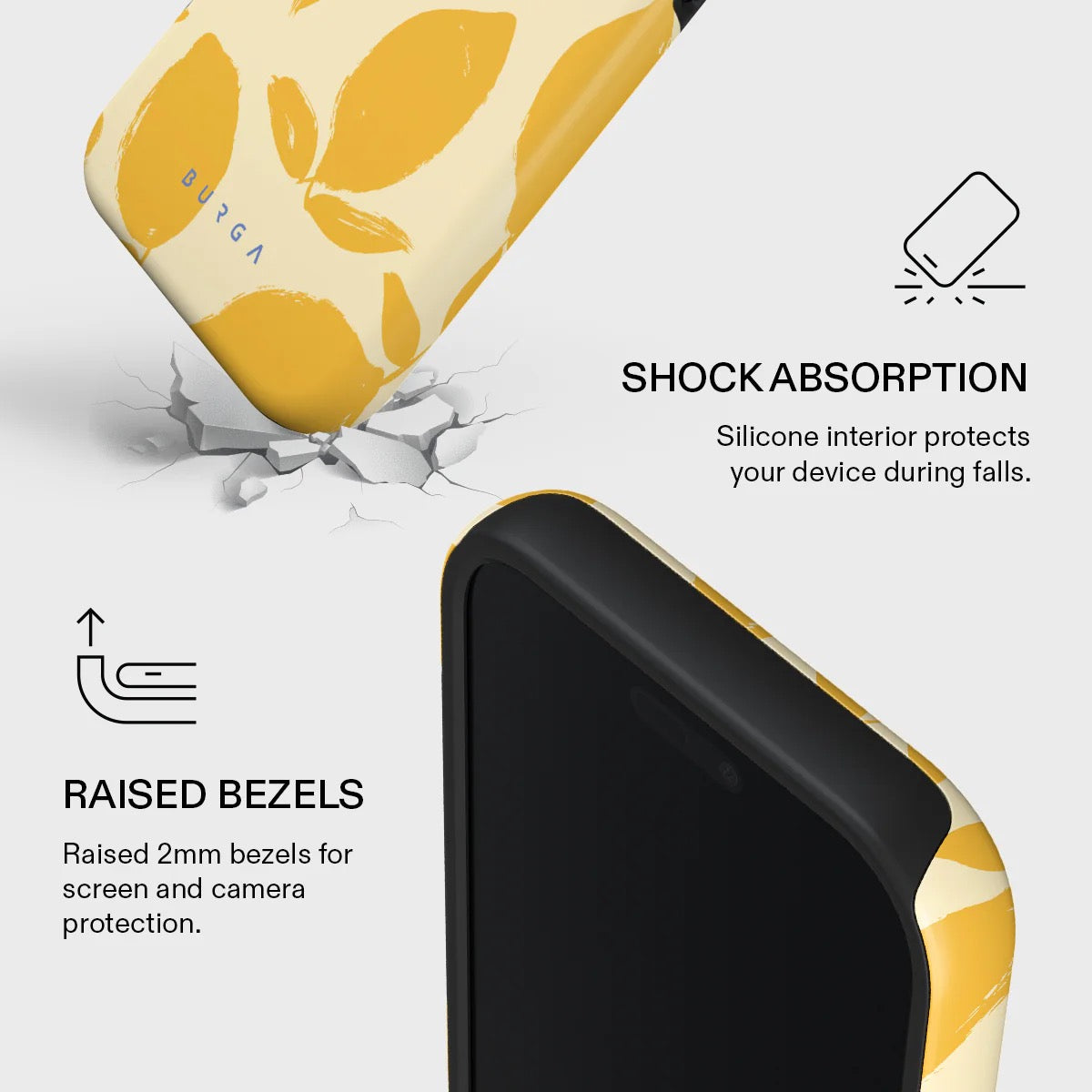 Kryt pro iPhone 17 Pro Max Burga Lemon Tart Tough MagSafe Case - citrón - bonami.click