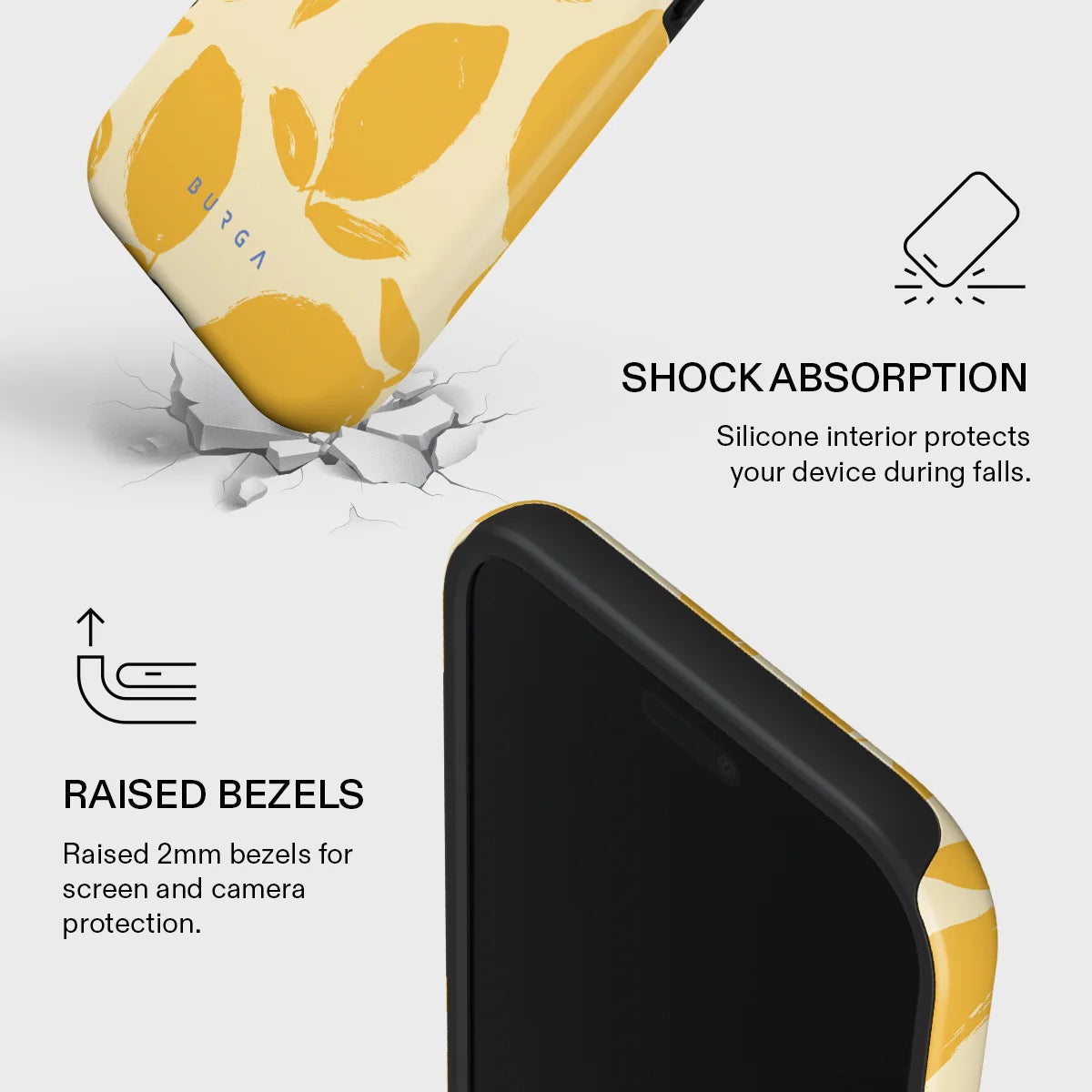 Kryt pro iPhone Air Burga Lemon Tart Tough MagSafe Case - citrón - bonami.click