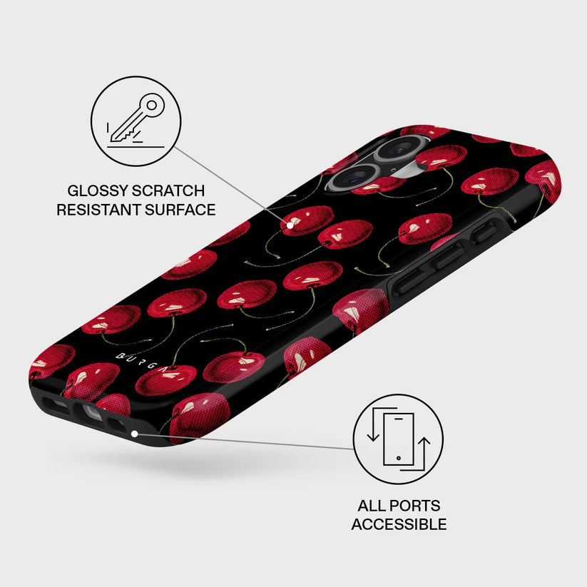 Kryt pro iPhone 17 Burga Cherrybomb Tough MagSafe Case - třešeň - bonami.click