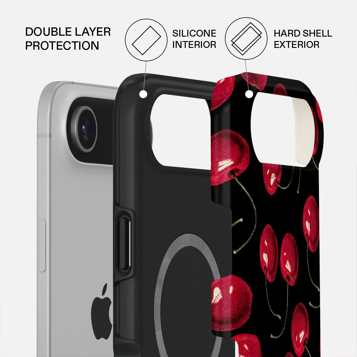 Kryt pro iPhone Air Burga Cherrybomb Tough MagSafe Case - třešeň - bonami.click