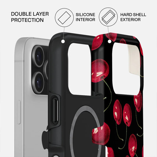 Kryt pro iPhone 17 Pro Burga Cherrybomb Tough MagSafe Case - třešeň - bonami.click