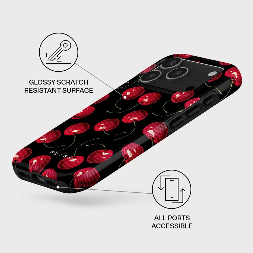 Kryt pro iPhone 17 Pro Burga Cherrybomb Tough MagSafe Case - třešeň - bonami.click